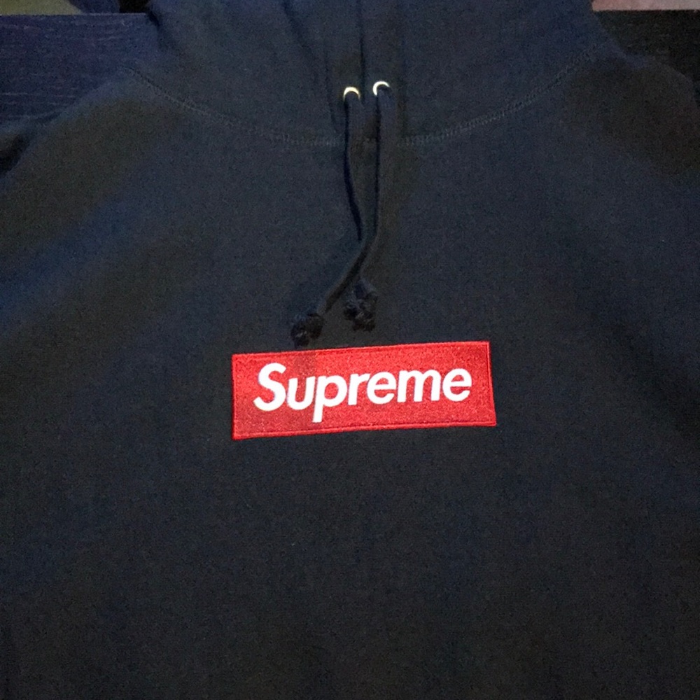 FW16 Red on Navy bogo Supreme Large